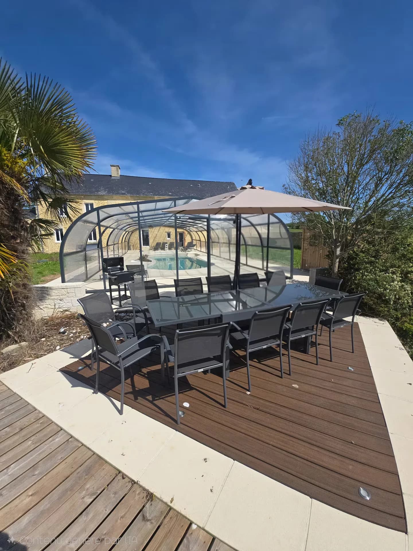 Gîte 12 Pers, Grande Piscine Privative et Couverte
